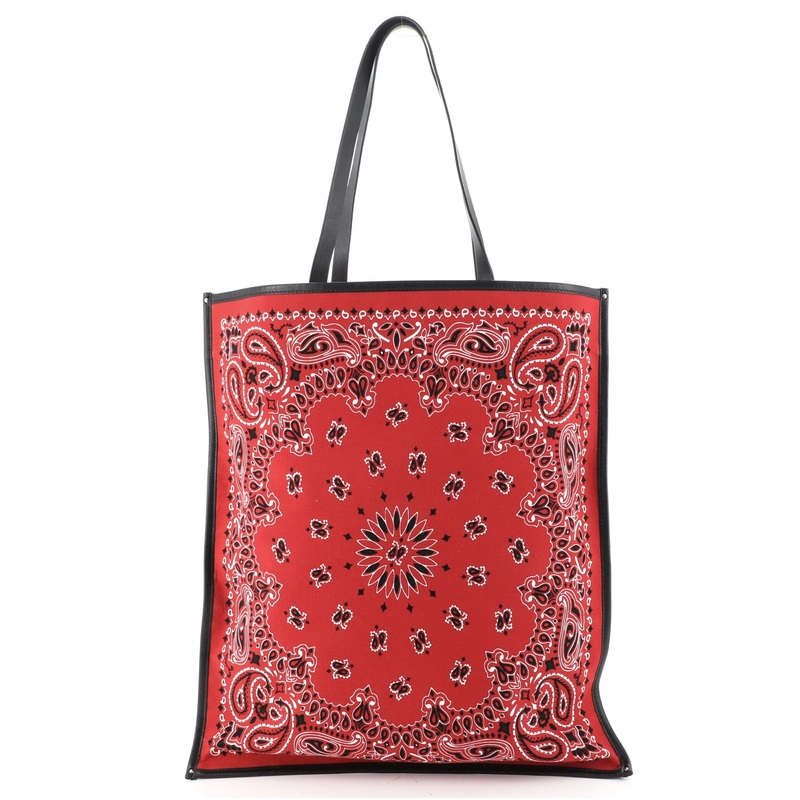 Bandana Shopping Tote Printed Canvas Large S744816654754