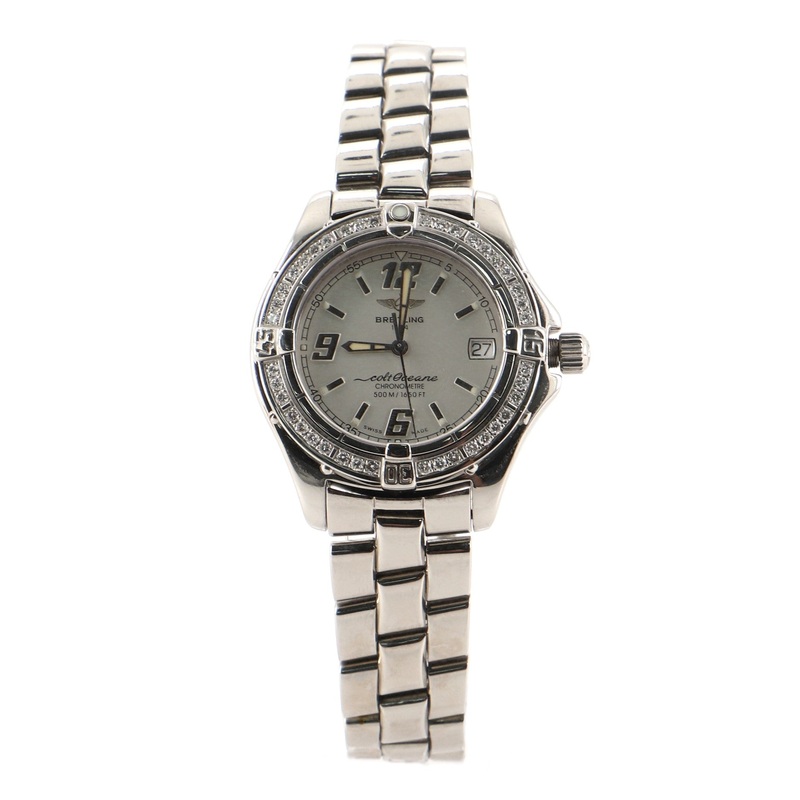 Colt Oceane Chronometre Quartz Watch Stainless Steel with Diamond Bezel 33