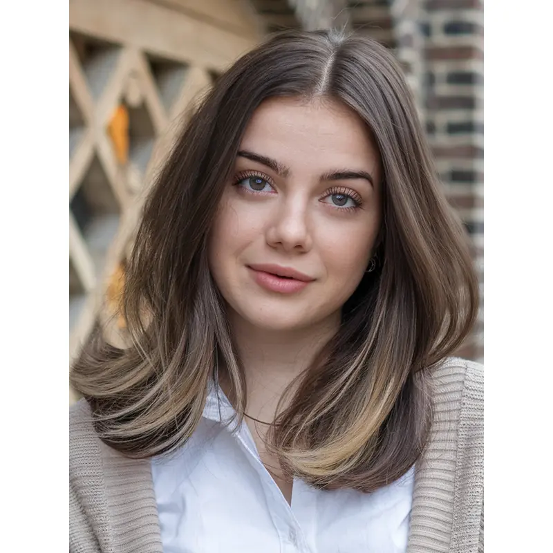 Lace Front Wigs Medium Ombre/2 tone 14" Layered Wigs