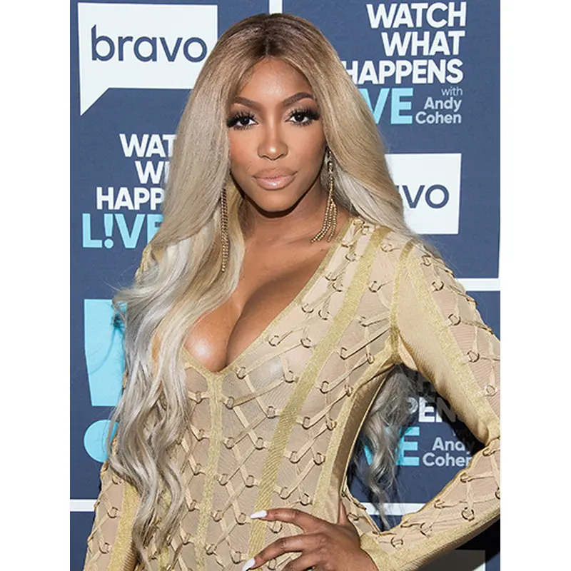 Wavy Long Grey Synthetic Porsha Williams Wigs