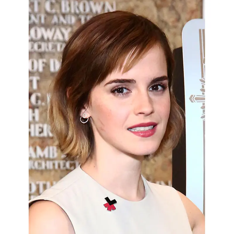 Synthetic Chin Length Lace Front 12" Emma Watson Wigs