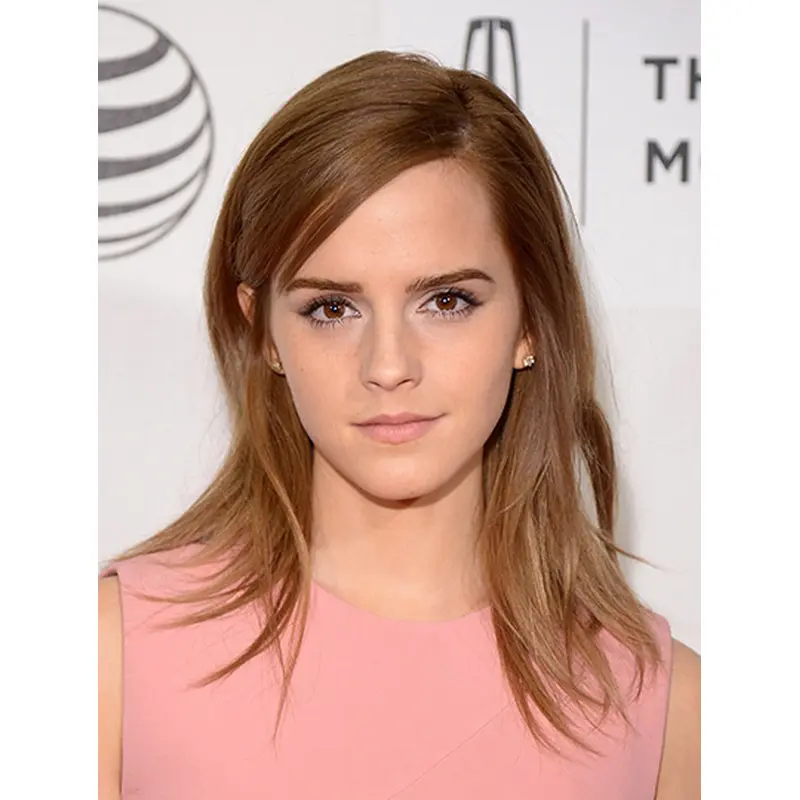 Synthetic Shoulder Length Lace Front 16" Emma Watson Wigs
