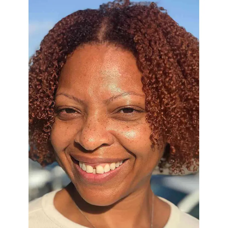 Natural Looking Short Wigs For African American Remy Human Hair Without Bangs Brown Wigs