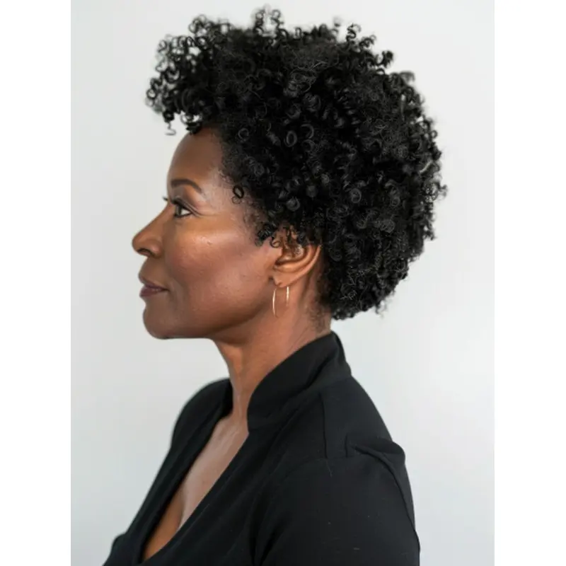 Lace Wigs For African American Layered Black Kinky Wigs