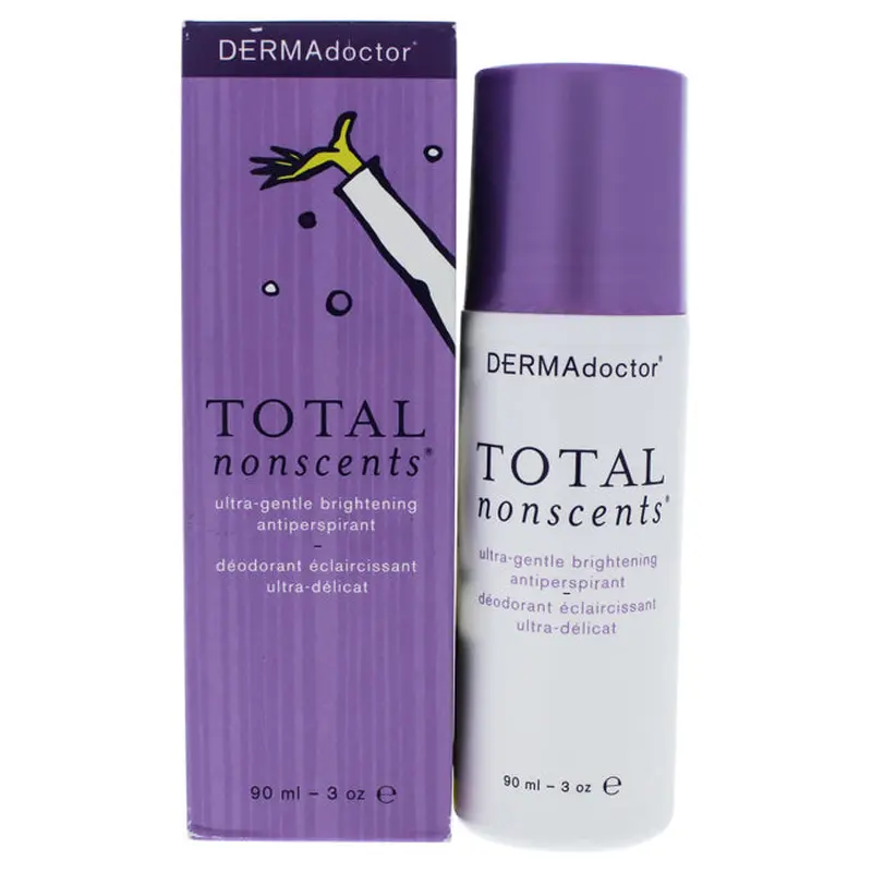 DERMAdoctor Total NonScents Ultra-Gentle Brightening Antiperspirant by DERMAdoctor for Women - 3 oz Deodorant