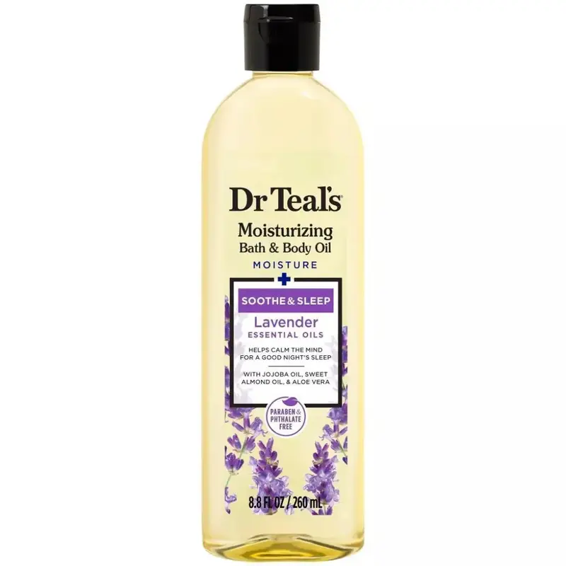 Dr. Teal's Moisturizing Bath & Body Oil Lavender Essential Oils - 8.8oz