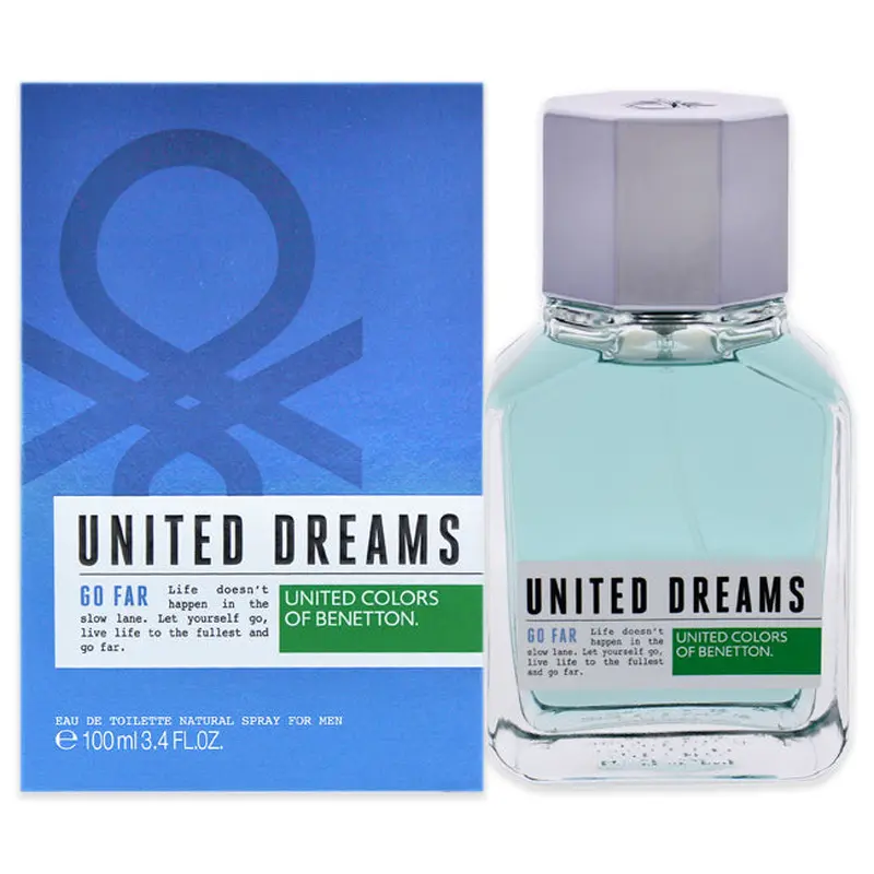 United Colors of Benetton United Dreams Go Far by United Colors of Benetton for Men - 3.4 oz EDT Spray