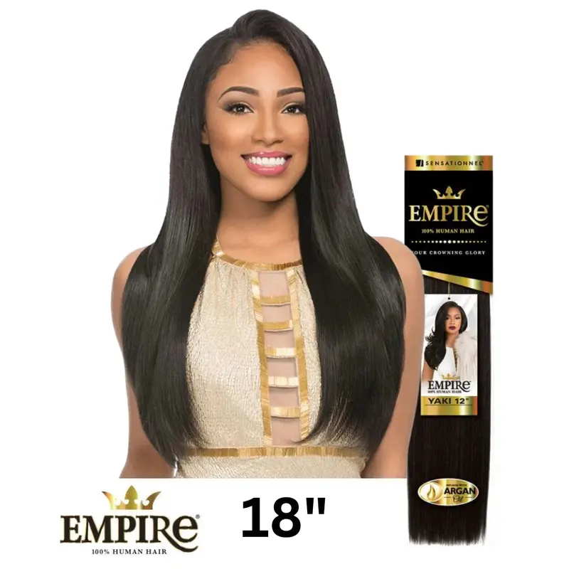 Sensationnel Empire 100% Human Hair Yaki Weave - 18" Inch