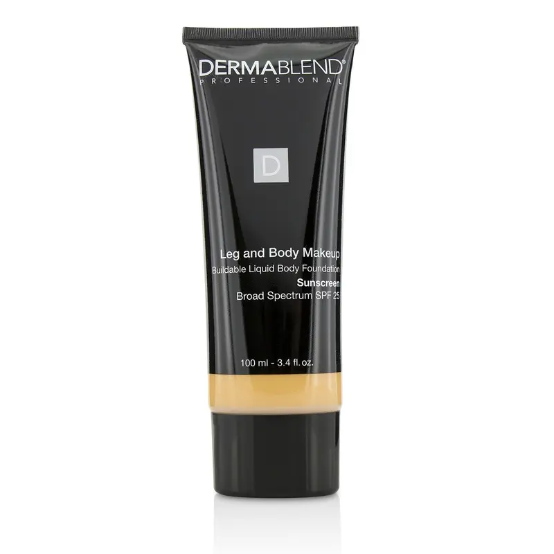 Dermablend Leg and Body Make Up Buildable Liquid Body Foundation Sunscreen Broad Spectrum SPF 25 - #Medium Natural 40N (Box Slightly Damaged)  100ml/3.4oz