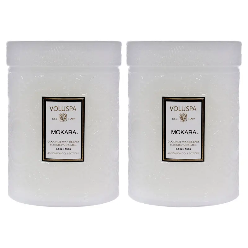Voluspa Mokara - Small by Voluspa for Unisex - 5.5 oz Candle - Pack of 2
