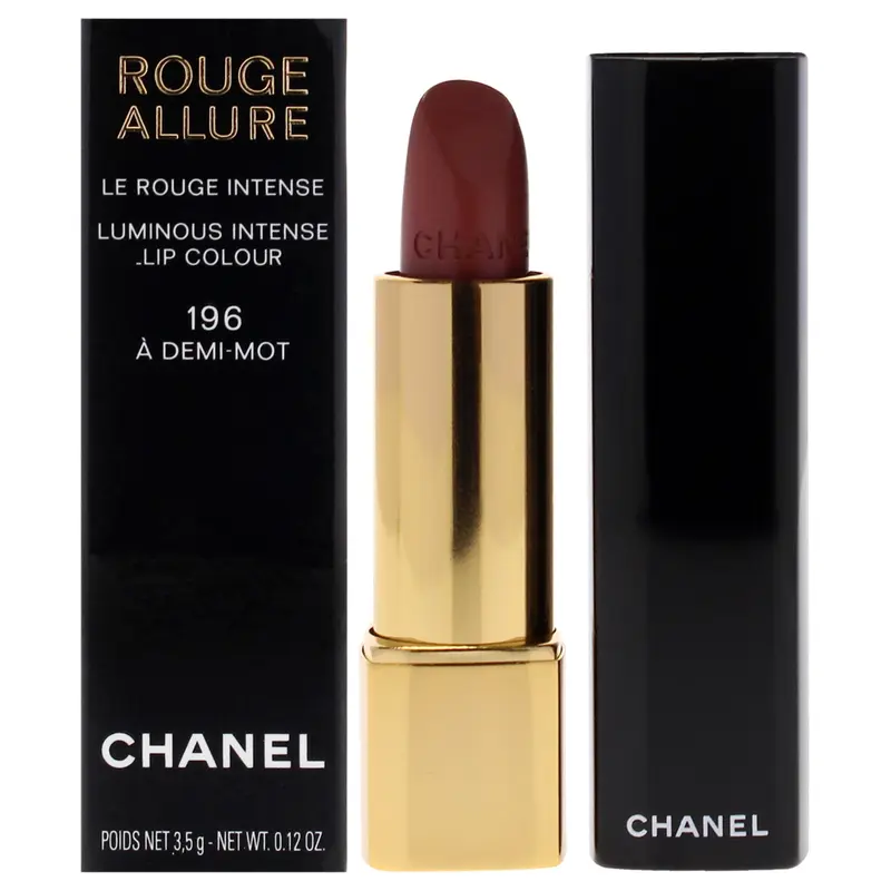 Chanel Rouge Allure Luminous Intense Lip Colour - 196 A Demi Mot by Chanel for Women - 0.12 oz Lipstick