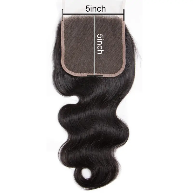 RIO 100% Brazilian Remy Virgin Human Hair 5X5 Closure - Body Wave