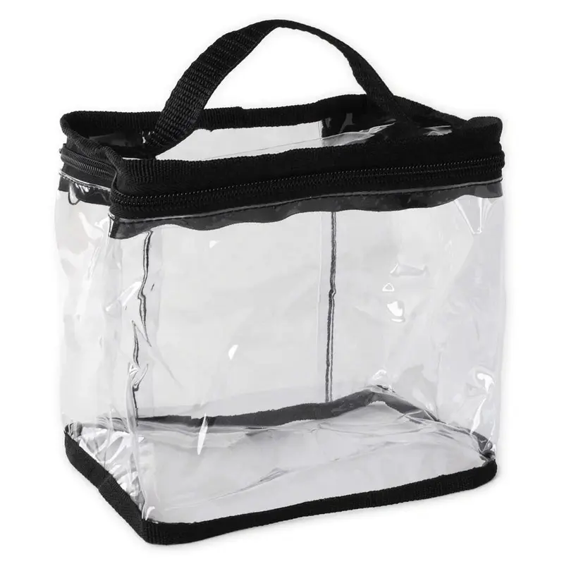 Annie #4955 Clear Train Stylist Bag with Handle