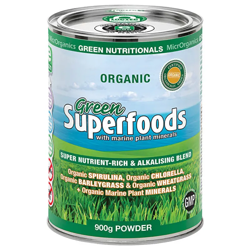 MicrOrganics Green Nutritionals Green Superfoods Powder 900g