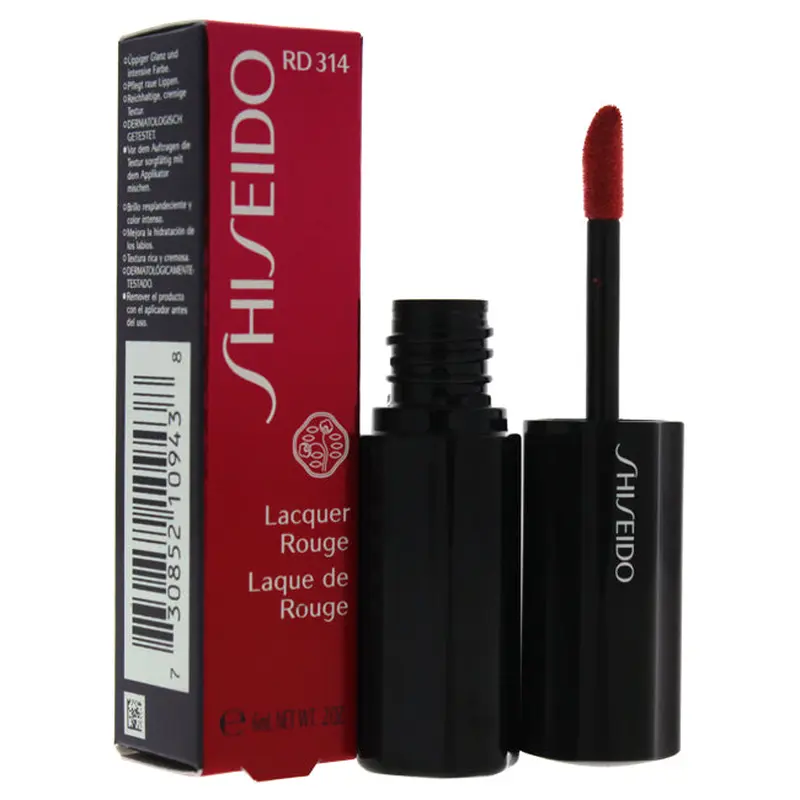 Shiseido Lacquer Rouge - # RD314 Deep Coral by Shiseido for Women - 0.2 oz Lip Gloss