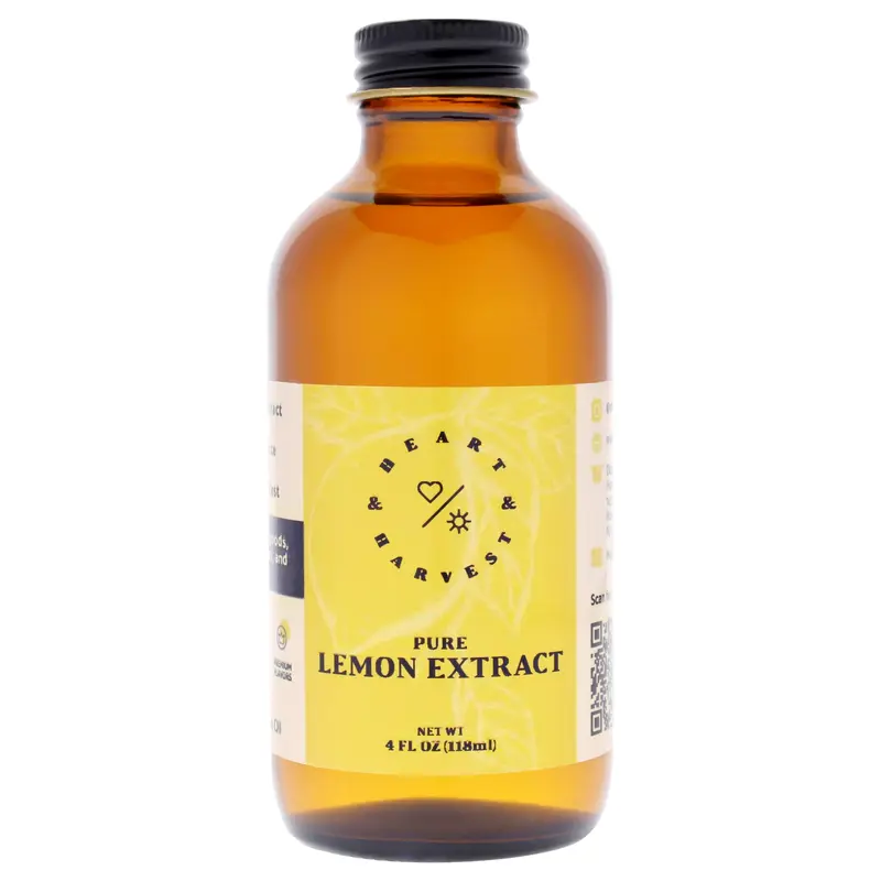 Heart & Harvest Pure Extract - Lemon by Heart & Harvest for Unisex - 4 oz Extract