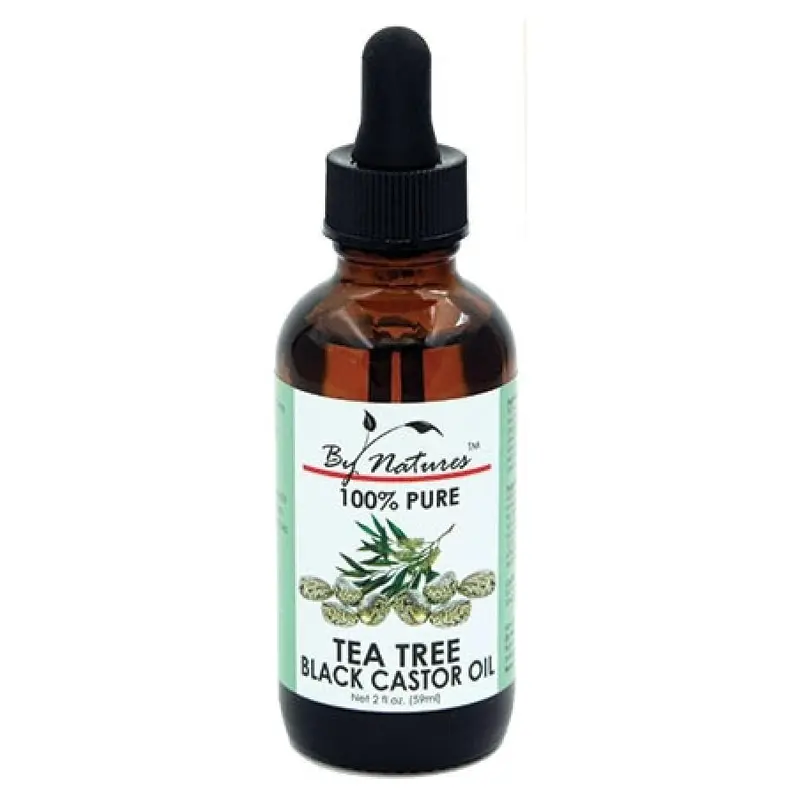 By Natures 100% Pure Tea Tree & Black Castor Oil