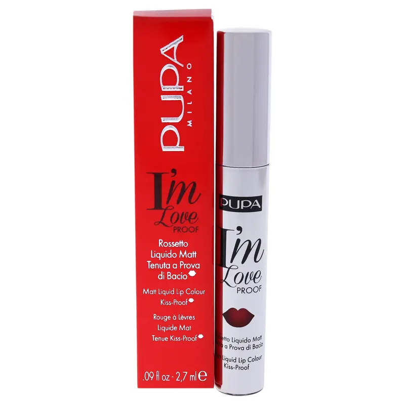 Pupa Milano I Am Love Proof Matt Liquid Lip Color - 009 Red Pop by Pupa Milano for Women - 0.09 oz Lipstick