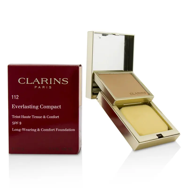 Clarins Everlasting Compact Foundation SPF 9 - # 112 Amber  10g/0.3oz