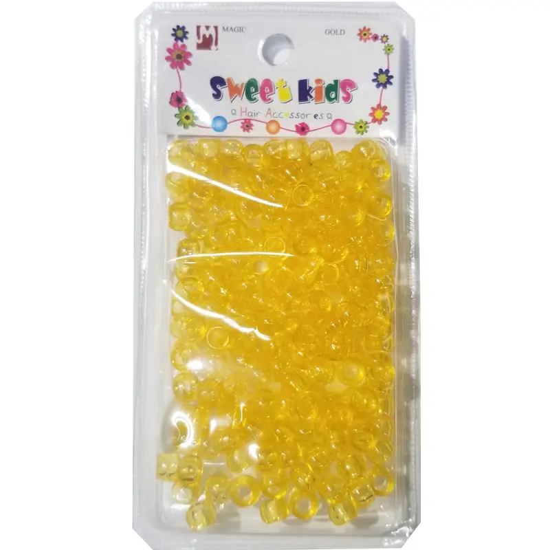 Sweet Kids Hair Beads - Yellow Crystal #1976