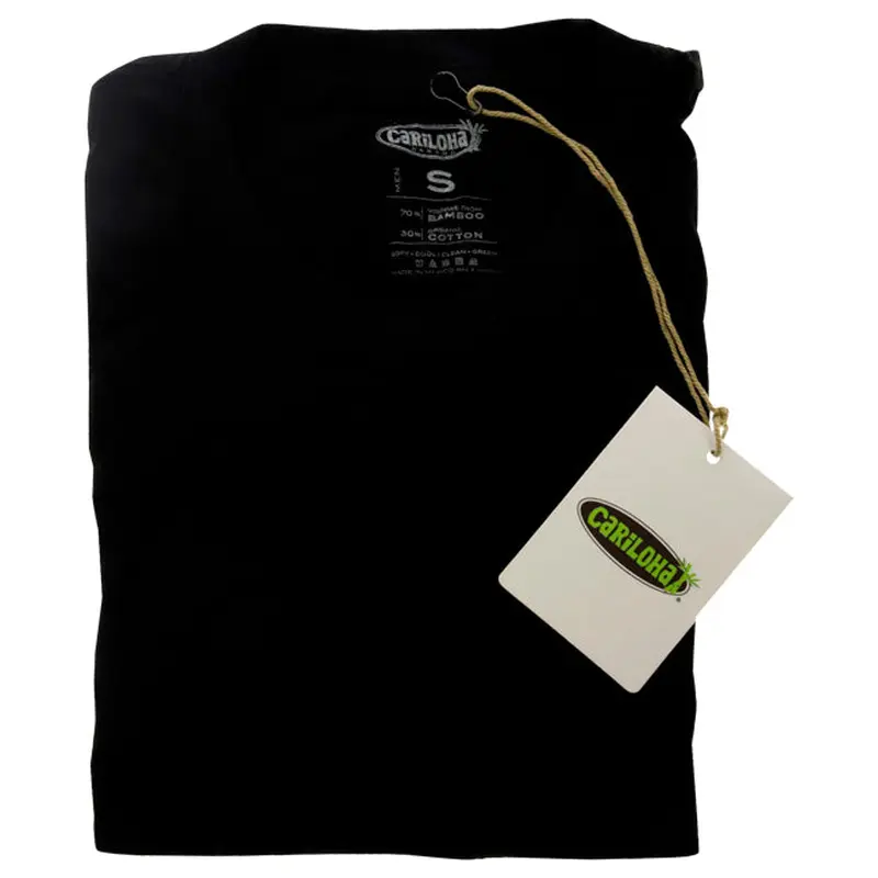 Cariloha Bamboo Crew Tee - Black by Cariloha for Men - 1 Pc T-Shirt (S)