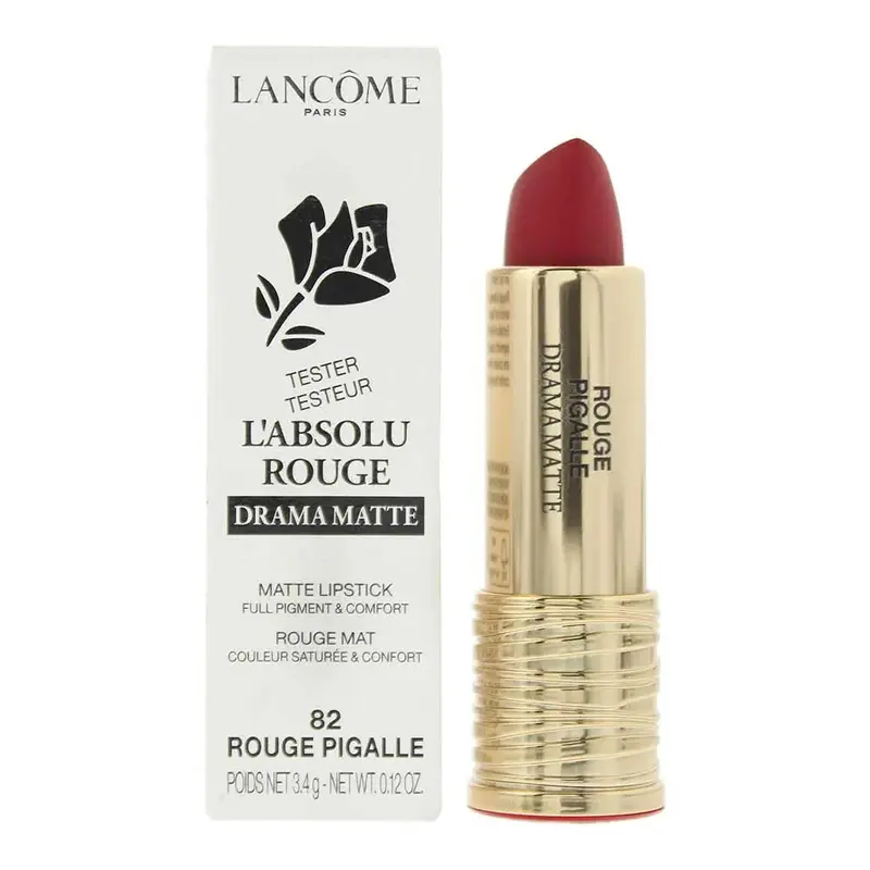 Lancme L'Absolu Rouge Drama Matte Tester 82 Rouge Pigalle Lipstick 3.4g