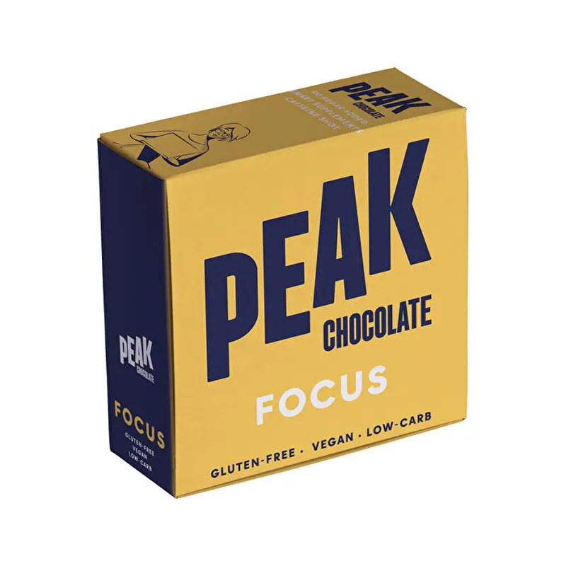 Peak Chocolate Dark Chocolate Bar Focus 80g x 8 Display