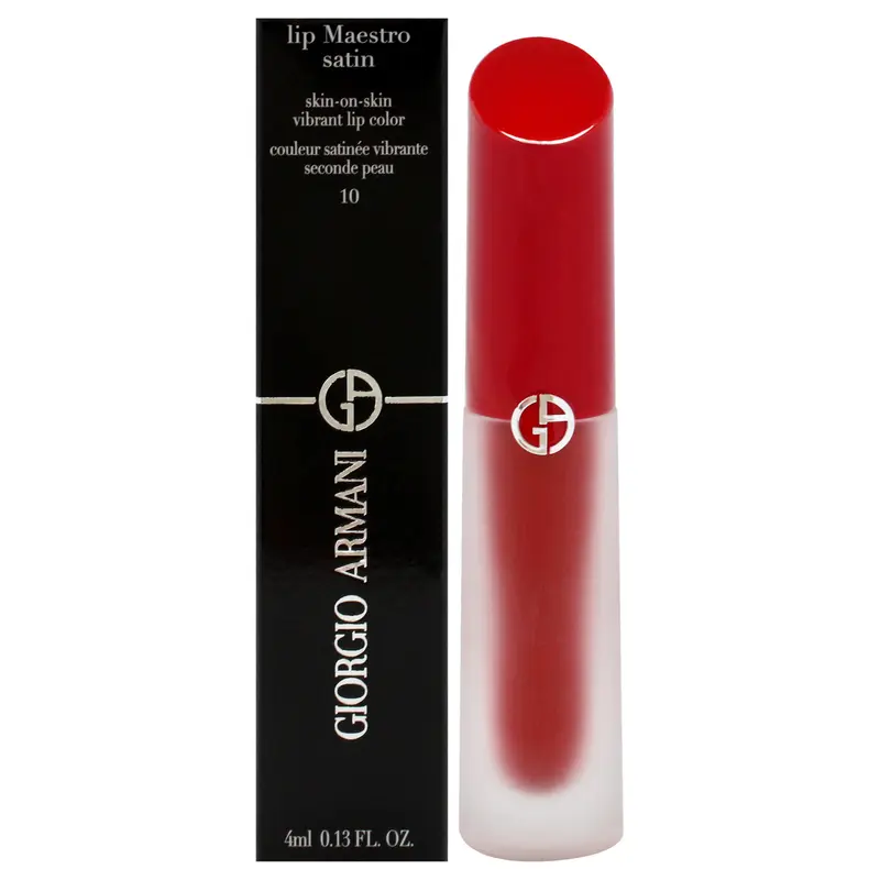 Giorgio Armani Lip Maestro Satin Long-Lasting Lipstick - 10 In Love by Giorgio Armani for Women - 0.13 oz Lipstick