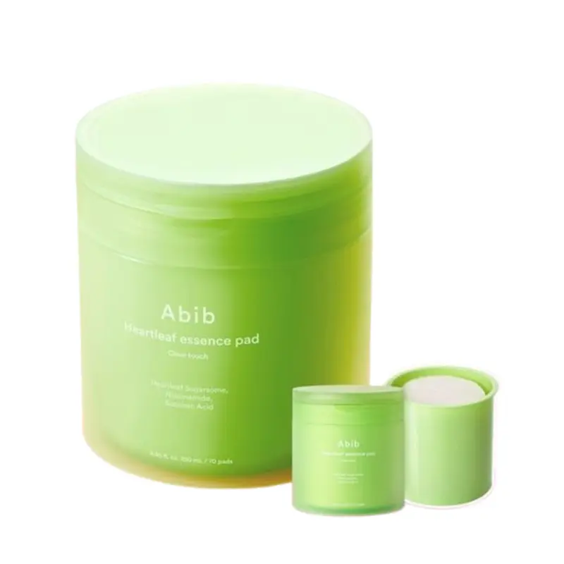Abib Heartleaf Essence Pad Clear Touch 70 Sheets Set (+70 Sheets Refill)