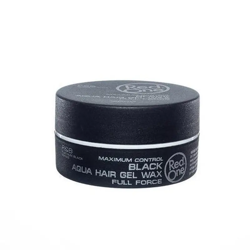 Red One Aqua Hair Gel Wax - Black  150ml