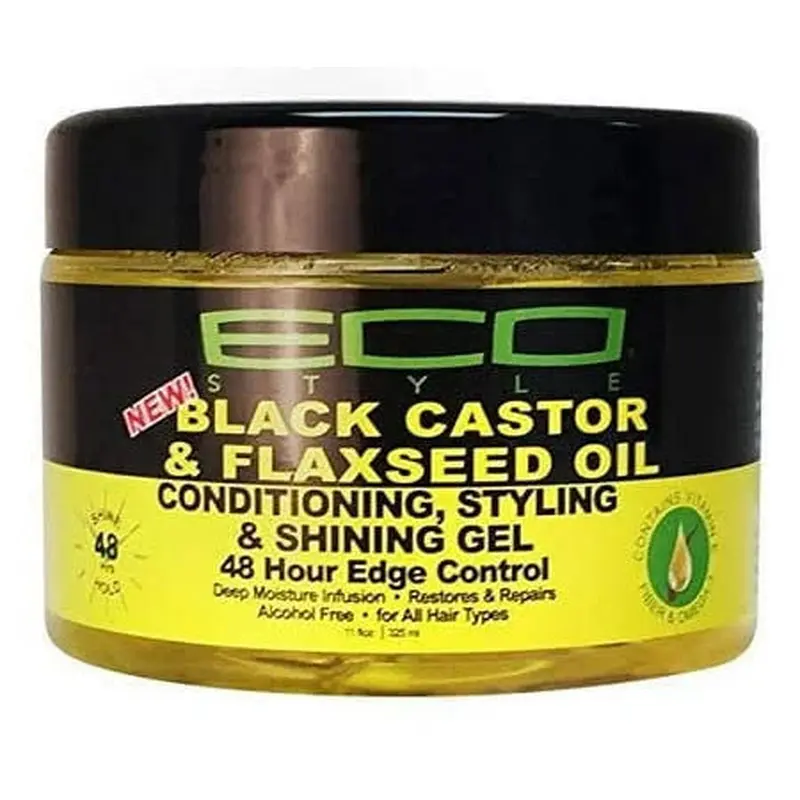 Eco Black Castor Oil Styling & Shine Gel 11 oz 48HR Edge