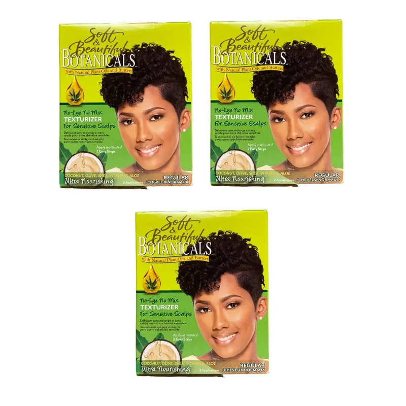 Soft & Beautiful Botanical Texturizer, Regular  (Pack of 3)