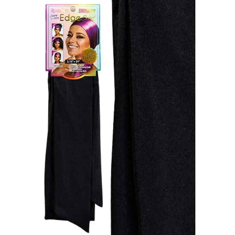 Touch Down Spandex Edge Scarf - Black - Dollar Deals