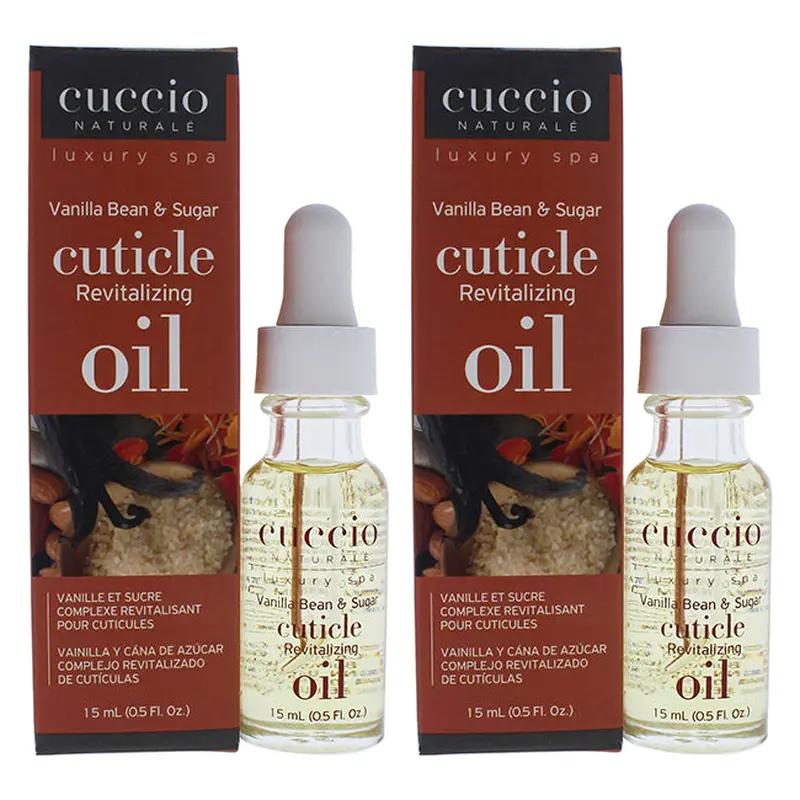 Cuccio Cuticle Revitalizing Oil - Vanilla Bean and Sugar Manicure by Cuccio for Unisex - 0.5 oz Oil - Pack of 2