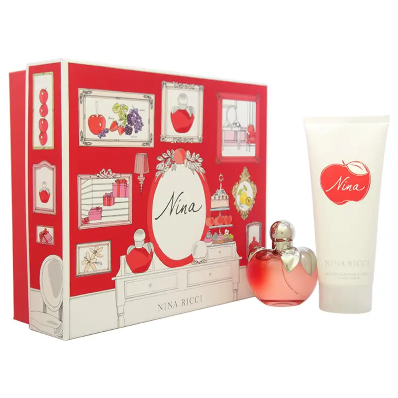 Nina Ricci Nina by Nina Ricci for Women - 2 Pc Gift Set 2.7oz EDT Spray, 6.8oz Body Lotion