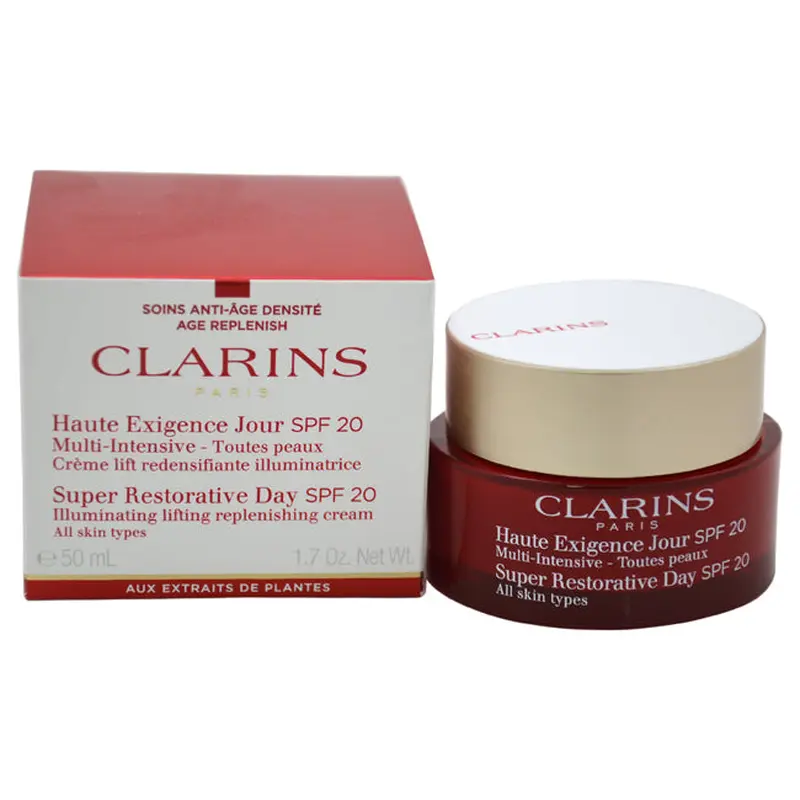 Clarins Super Restorative Day Cream SPF20 by Clarins for Unisex - 1.7 oz Cream
