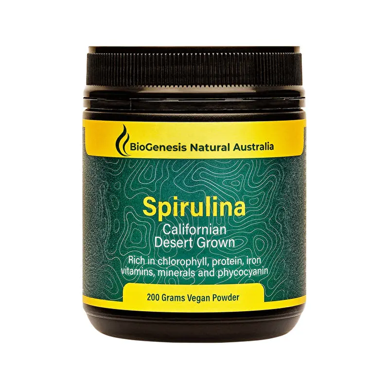 Biogenesis Natural Australia BioGenesis Natural Australia (Travel Friendly) Spirulina Californian Desert Grown Powder 200g