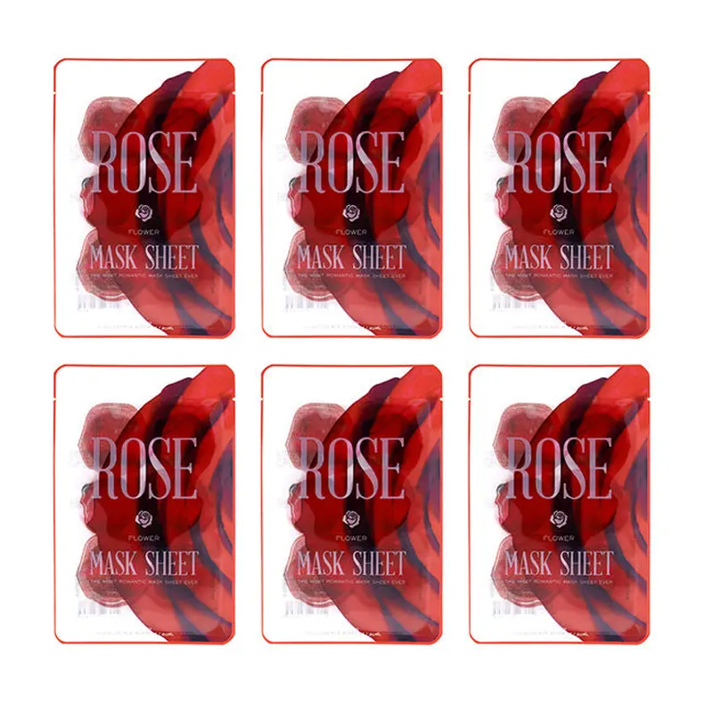 Kocostar Slice Sheet Mask - Rose Flower by Kocostar for Unisex - 1 Pc Mask - Pack of 6