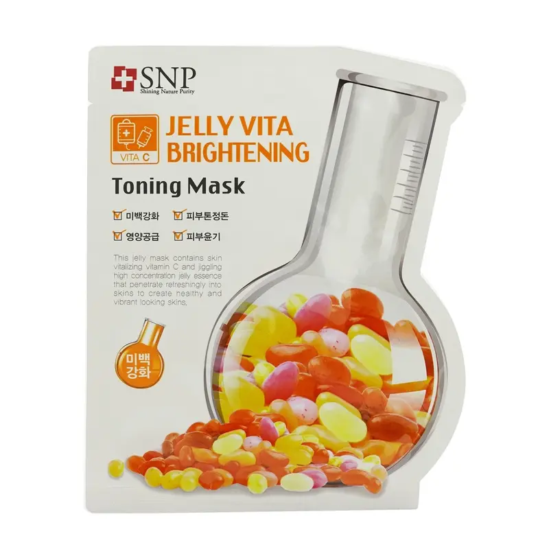 SNP Jelly Vita Brightening Toning Mask (Vitamin C) (Exp. Date: 11/2021)  10x30ml/1oz