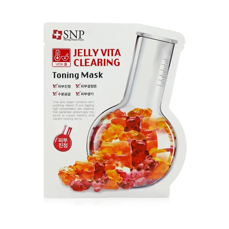 SNP Jelly Vita Clearing Toning Mask (Vitamin B) (Exp. Date: 11/2021)  10mlx30ml/1oz