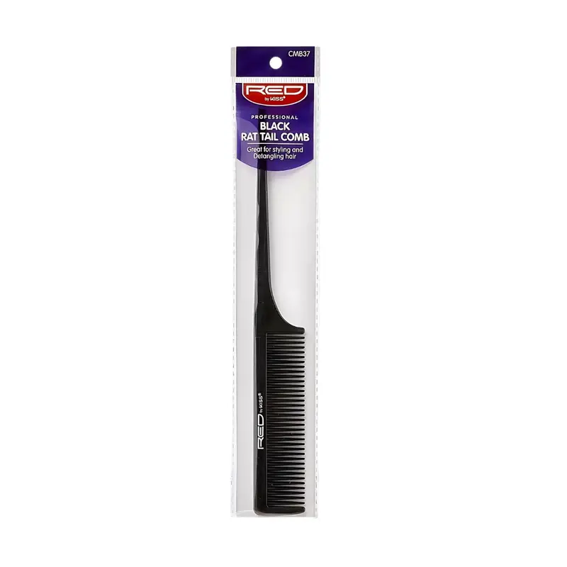 Red by Kiss Premium Rat Tail Comb - Black