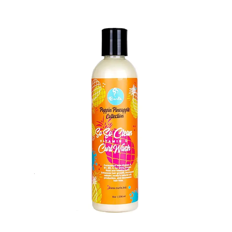 Curls Poppin Pineapple Collection So So Clean Vitamin C Curl Wash