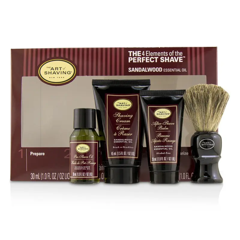 The Art Of Shaving The 4 Elements of the Perfect Shave Mid-Size Kit - Sandalwood  4pcs
