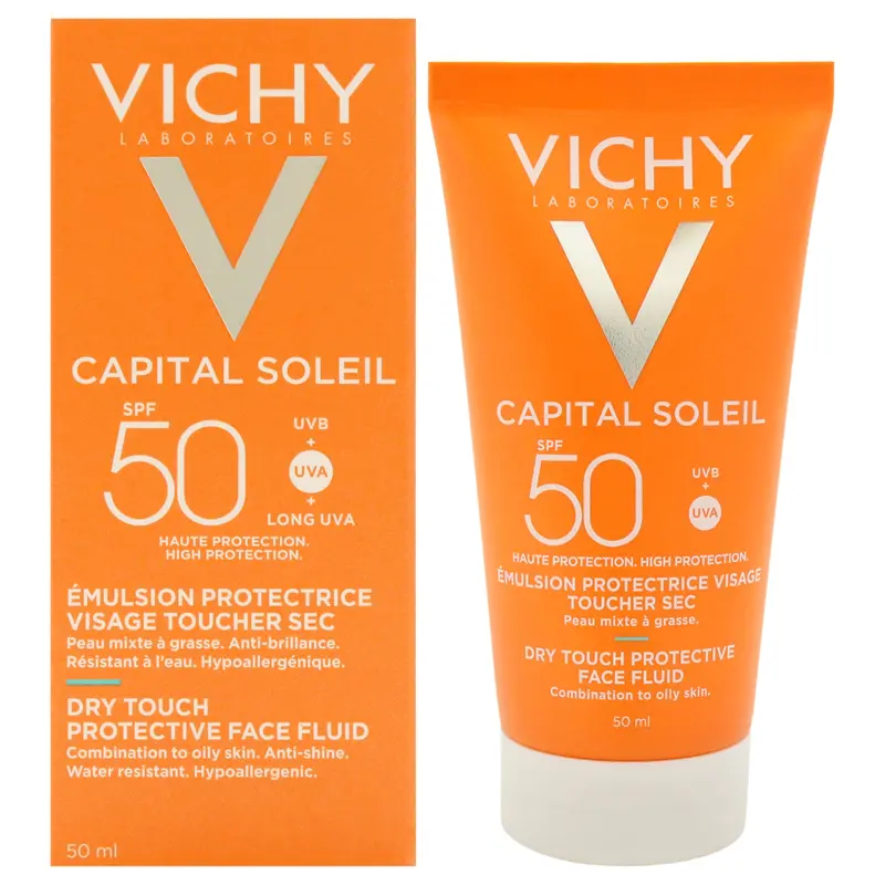 Vichy Laboratories Capital Soleil Dry Touch Protective Face Fluid SPF 50 by Vichy Laboratories for Women - 1.69 oz Sunscreen