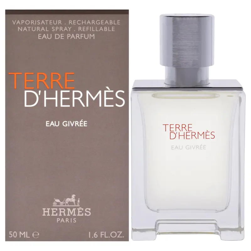 Hermes Terre DHermes Eau Givree by Hermes for Men - 1.6 oz EDP Spray (Refillable)