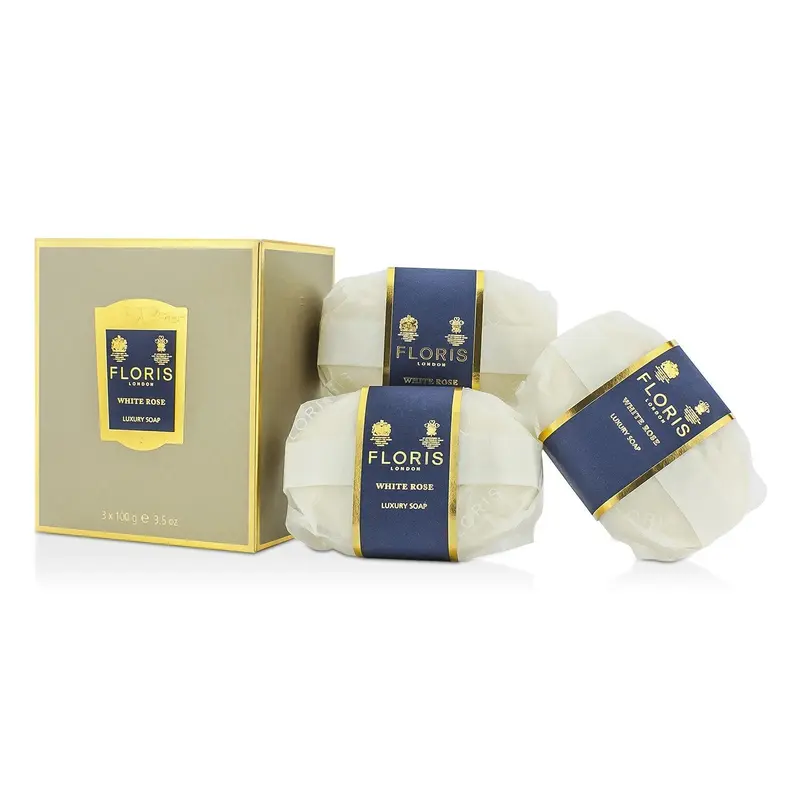 Floris White Rose Luxury Soap  3x100g/3.5oz