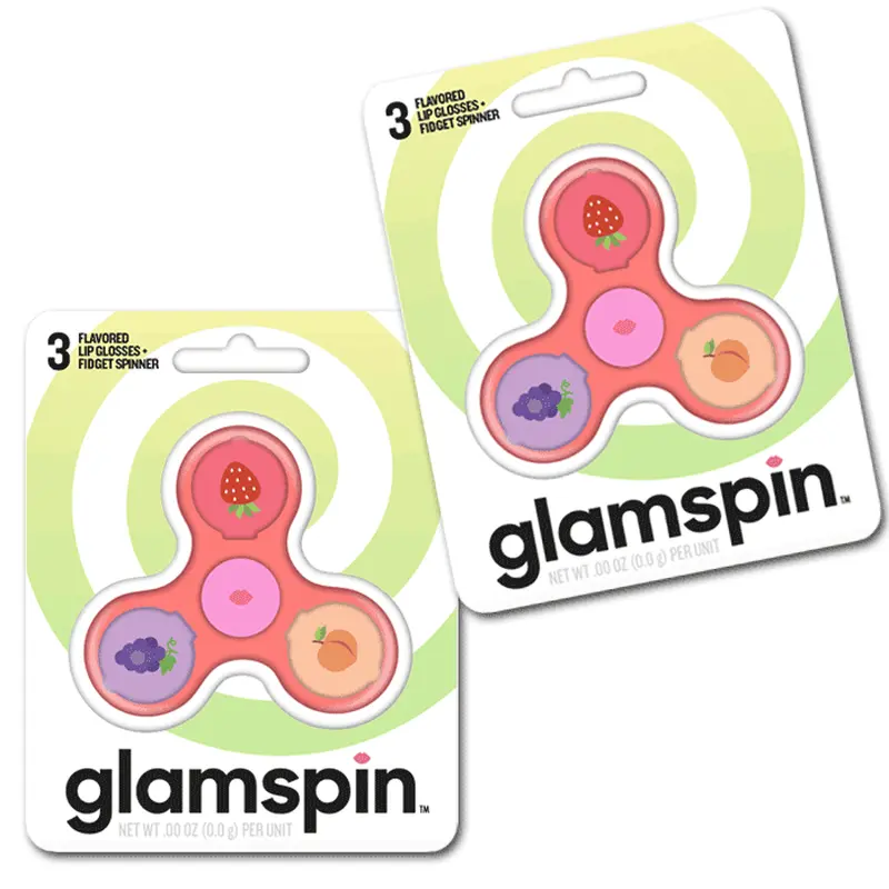 Taste Beauty Glamspin Flavoured Lip Glosses & Fidget Spinner [DOUBLE PACK] 2pc