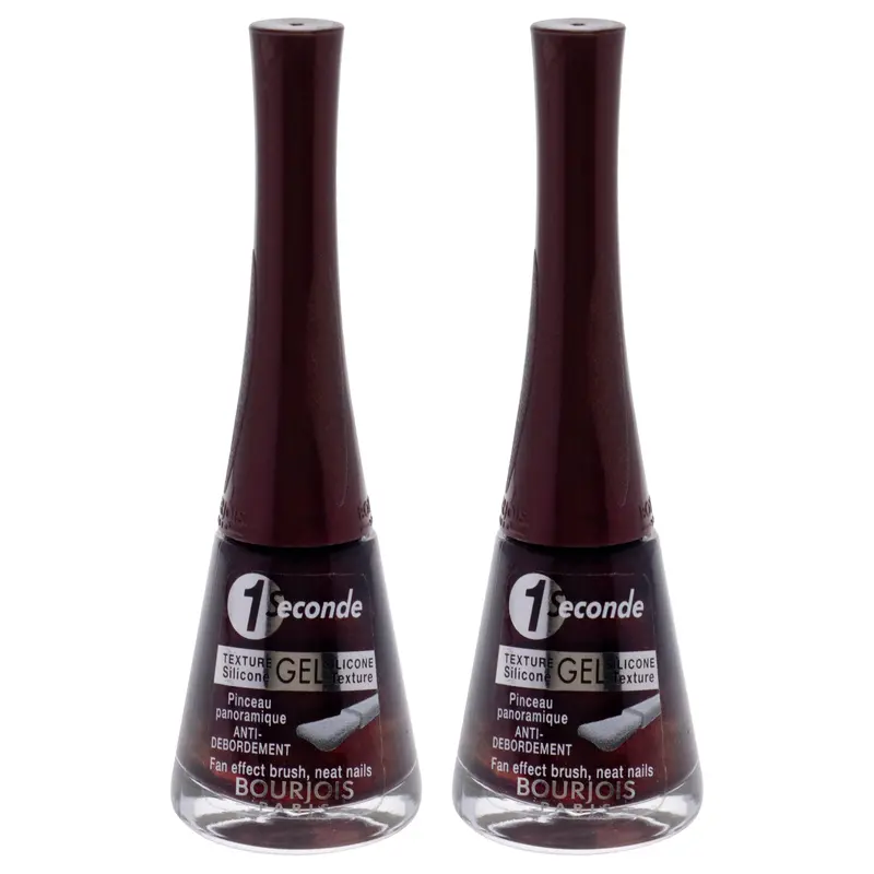 Bourjois 1 Seconde - 34 Violine Hypnotique by Bourjois for Women - 0.3 oz Nail Polish - Pack of 2