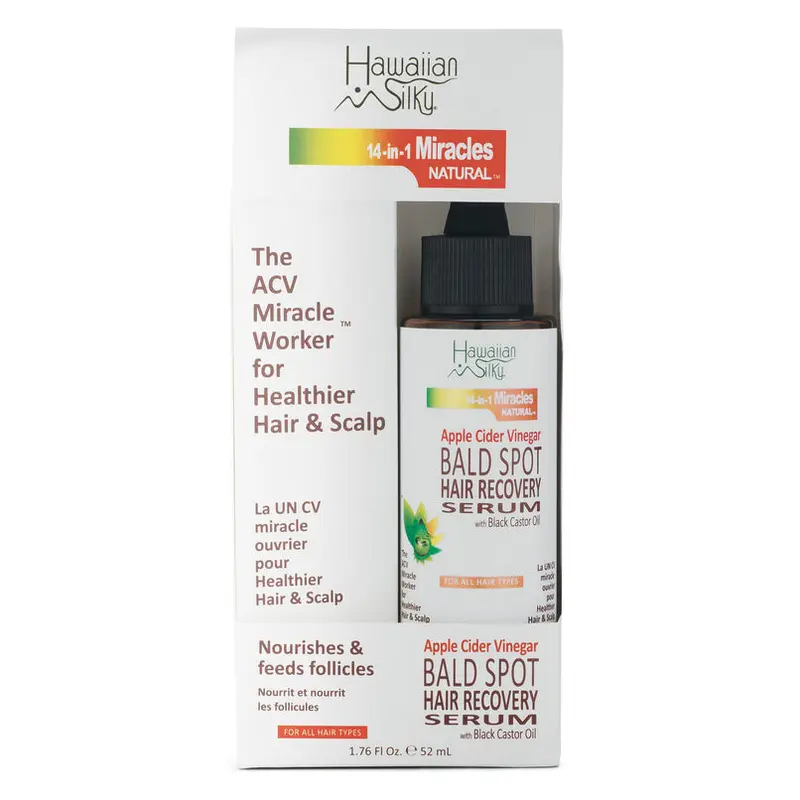Hawaiian Silky 14-In-1 Miracles Natural Apple Cider Vinegar Bald Spot Hair Recovery Serum