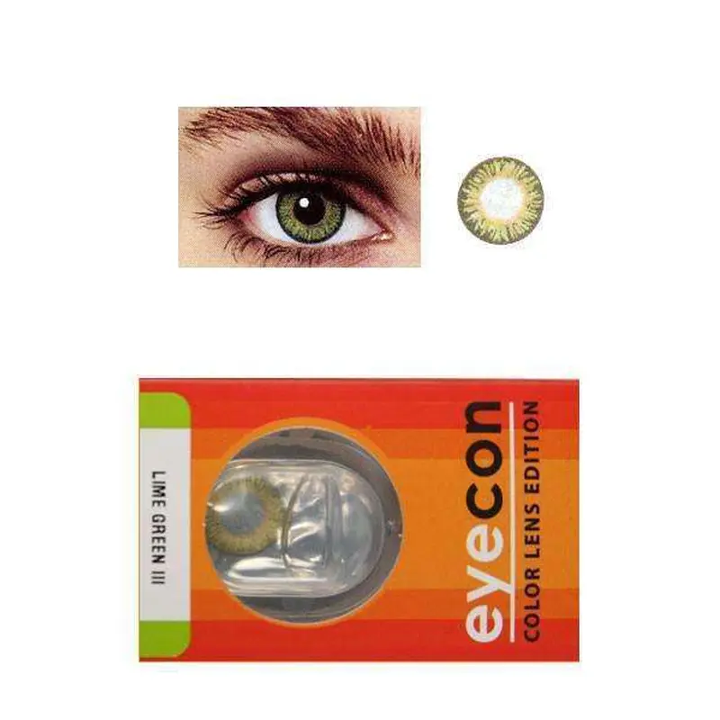 Eyecon Colour Lenses - 3 Tone Lime Green